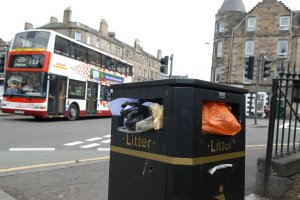 Rubbish piling up in the capital